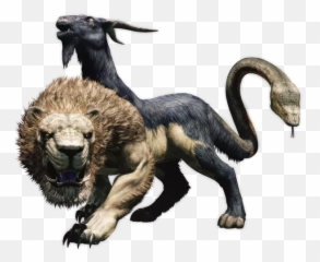 The Chimera Creature - Mythical Creatures Chimera Emoji,Mythological Creature Intensifies Negative Emotions
