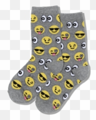 Kids Emoji Crew Socks - For Teen,Emoji Basketball Socks