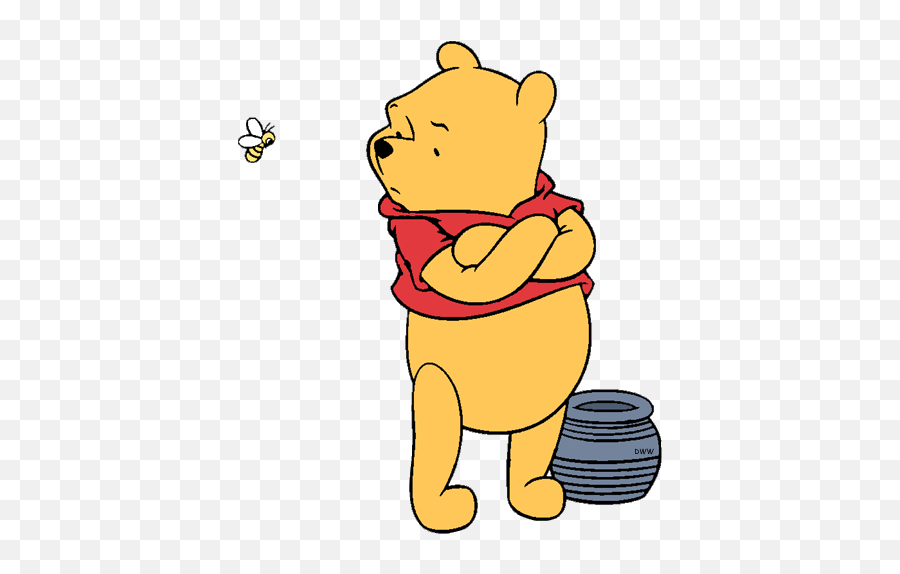 Winnie The Pooh Bees And Honey Png - Clip Art Library Winnie Pooh Mad Emoji,Pooh Bear Emoticons