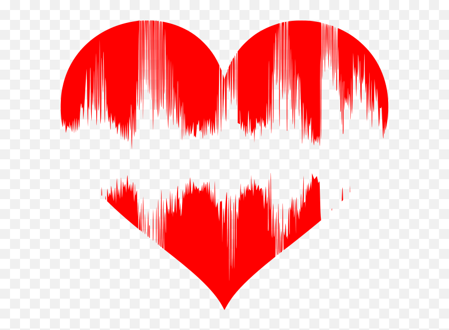 Heart With Heartbeat Wave Free Svg File - Language Emoji,Heartbeat Line Emoji