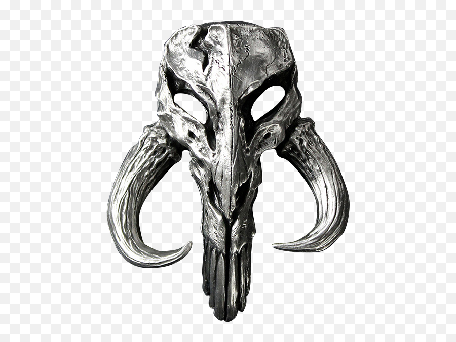 Star Wars Mandalorian Skull Pewter Mini Sculpture By Regal Emoji,Skull Emoticon Fb