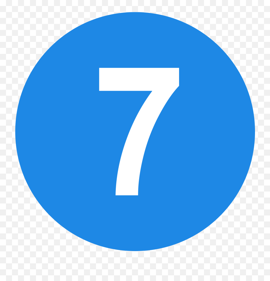 Fileeo Circle Blue White Number - 7svg Wikimedia Commons Emoji,Emoji Quiz Blue Cd