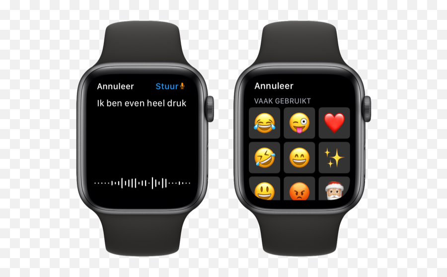 Whatsapp On The Apple Watch These Are The Options - Techzle Lower Brightness On Apple Watch Emoji,Apple Phone Emoji