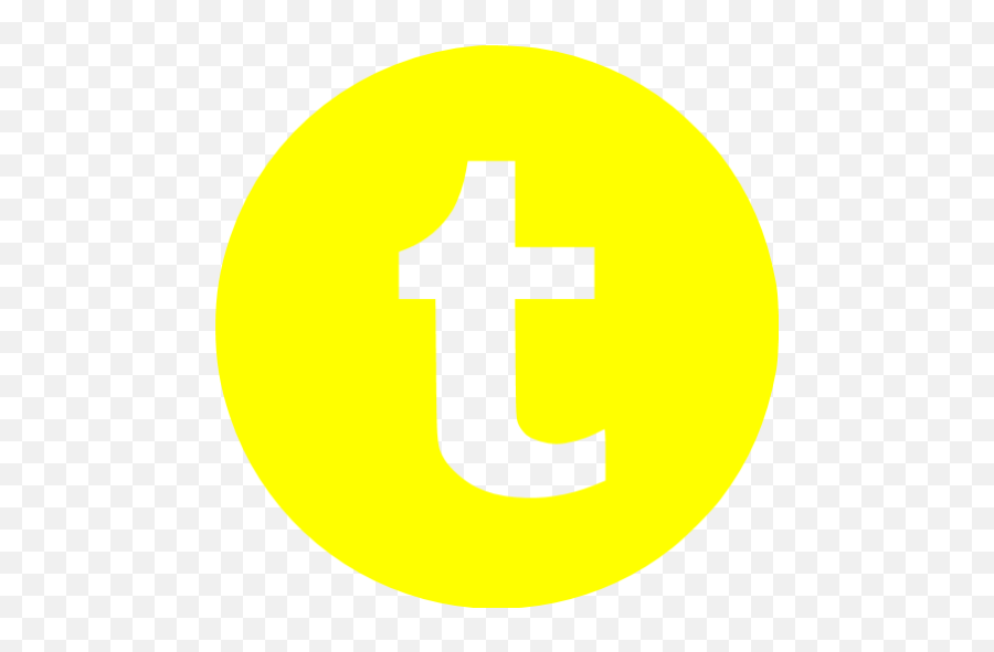 Yellow Tumblr 4 Icon - Free Yellow Site Logo Icons Emoji,Arrow Emoticon Tumblr