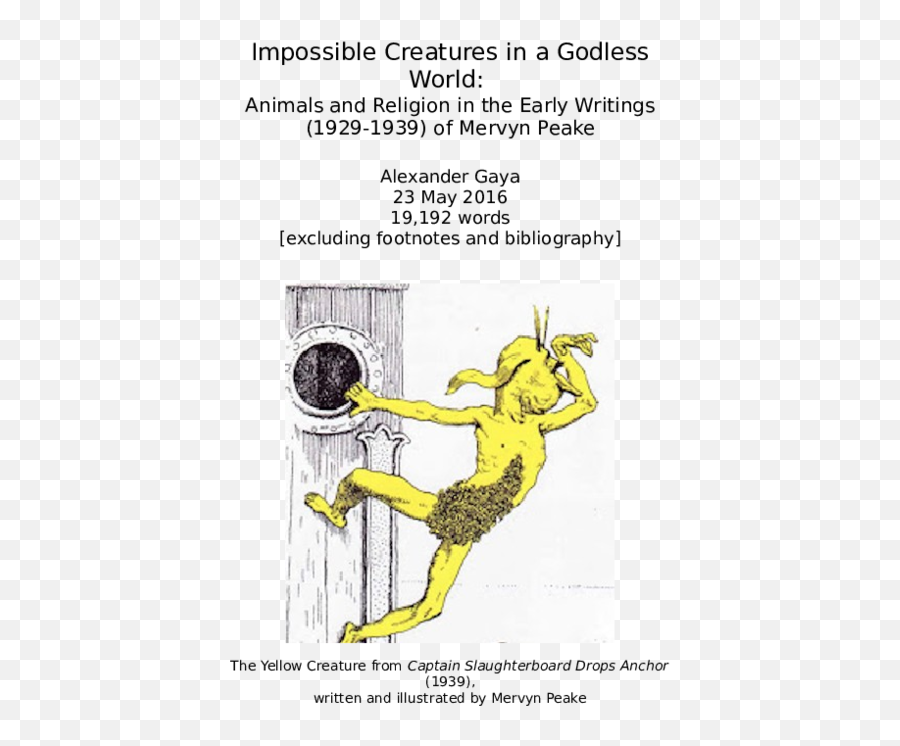 Doc Impossible Creatures In A Godless World Animals And Emoji,Universal Emotions List (andy Maslan).