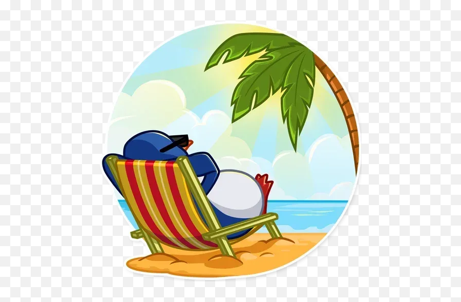 Penguin Sticker Pack - Stickers Cloud Emoji,Sunbathe Emoji