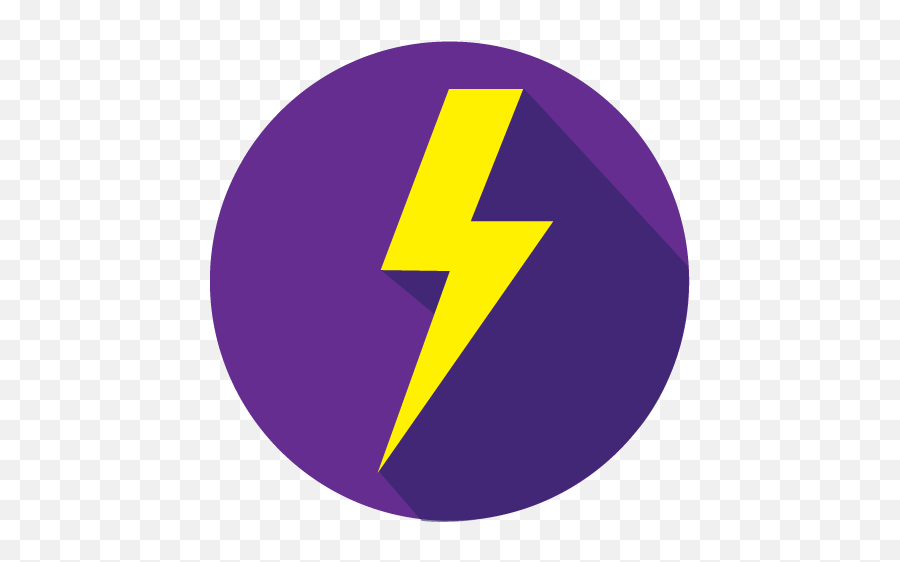 Safety Emoji,Purple Lightning Emoji