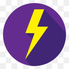 Safety Emoji,Purple Lightning Emoji