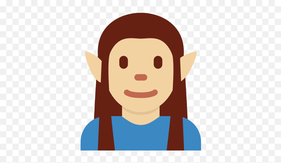 Man Elf Emoji With Medium - Elfo Empji Png,Mouth Message Ear Emoji ...