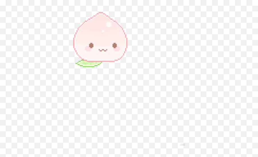 Peach Smol Cute Aesthetic Kawaii Soft Sticker By - Dot Emoji,Smol Fight Emoji