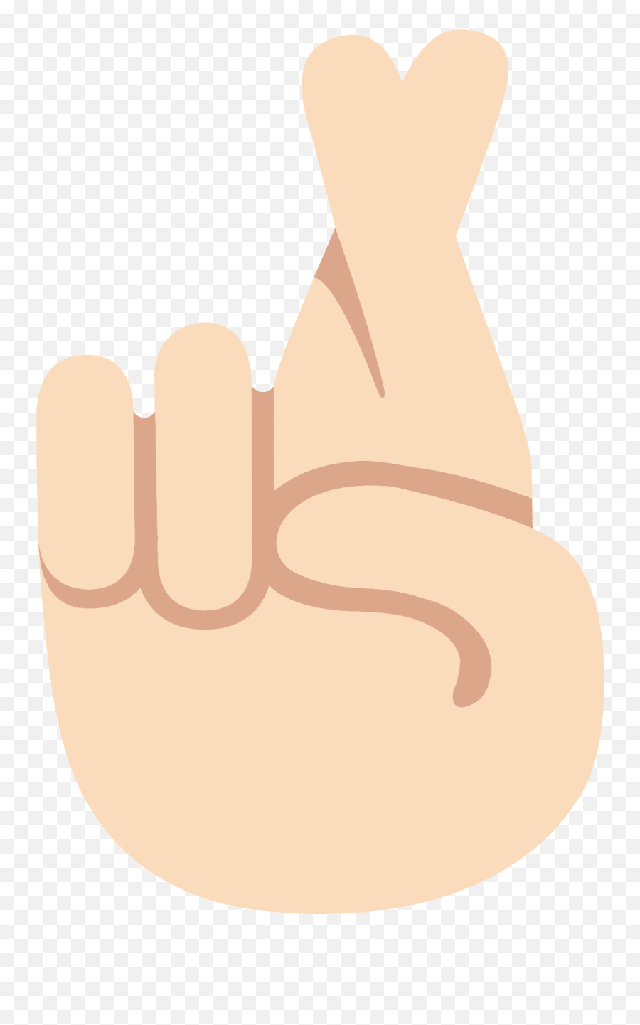 Crossed Fingers Emoji Clipart Free Download Transparent - Sign Language,Vulcan Salute Emoji For Android