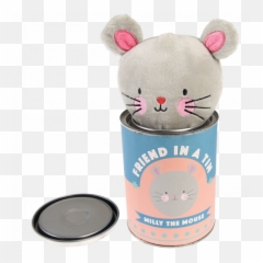 Milly The Mouse Friend In A Tin - Friend Ina Tin Emoji,Emotion Pets Milky Bunny Soft Toy