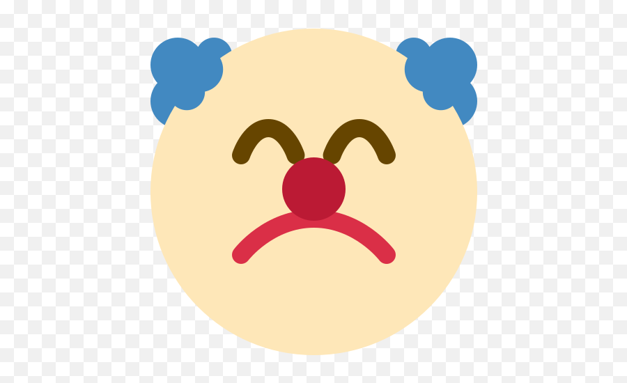 Pleroma Morepablo - Flushed Clown Discord Emoji,Frown Emoji