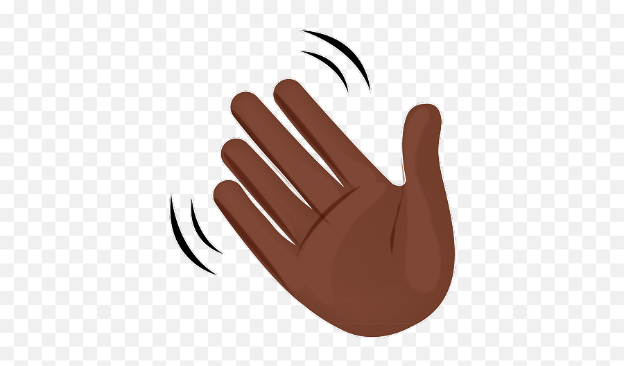 Look It Up Hand - Hand Waving Transparent Background Emoji,Hand Emoji