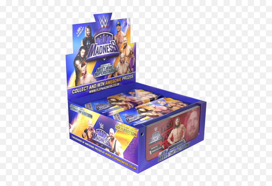 Wholesale Wwe Flip Madness Flipping Books Booster Box 24 - Wwe Flip Madness Emoji,Flipping The Bird Emoji