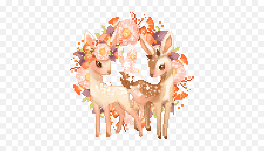 Pin - Cute Deer Pixel Art Emoji,Hetalia Emoticons