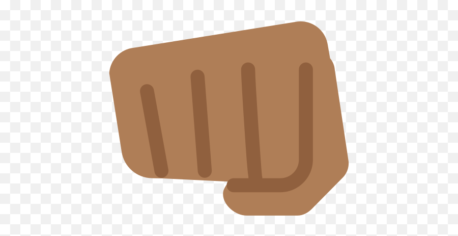 Oncoming Fist Emoji With Medium - Brown Fist Bump Emoji,Fist Emoji