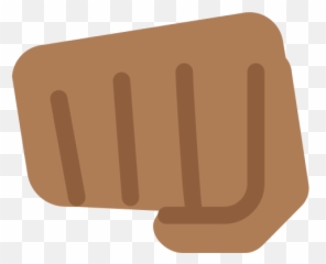 Oncoming Fist Emoji With Medium - Brown Fist Bump Emoji,Fist Emoji