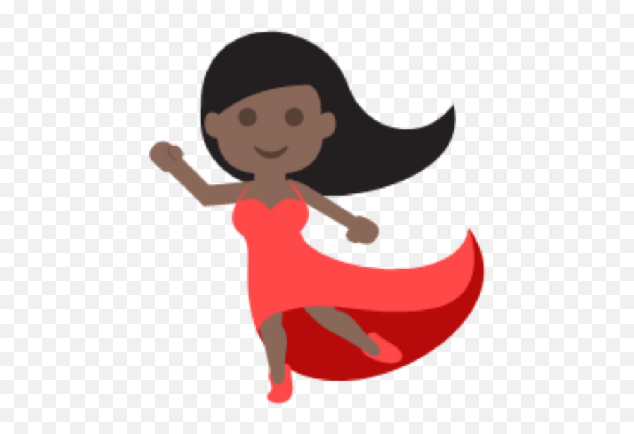 Woman Dancing Dark Skin Tone Emoji High Definition Big,Emojis And Tone