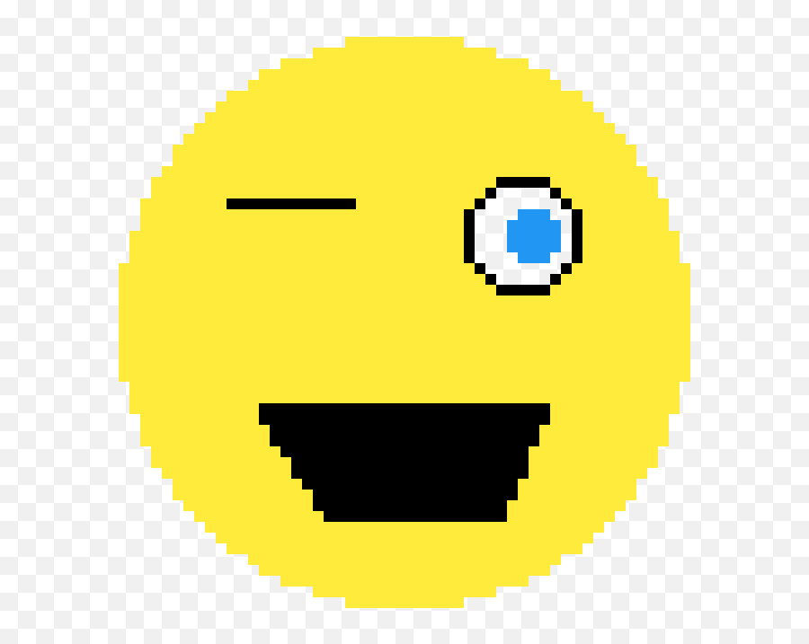 Pixilart - Happy Emoji,Blink Emoji