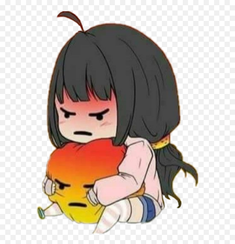 Anime Angry Cute Chibi Girl Sticker - Cute Angry Girl Cartoon Emoji,Cute Girl Emoji