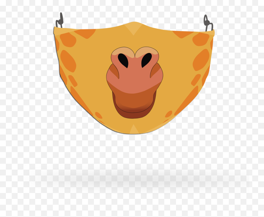 Kids Giraffe Face Covering Print - Happy Emoji,Monkey Covering Face Emoji