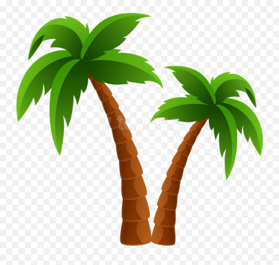 Free Png Download Two Palm Trees Png - Transparent Background Palm Tree Clipart Emoji,Download Emoji For Palm Trees