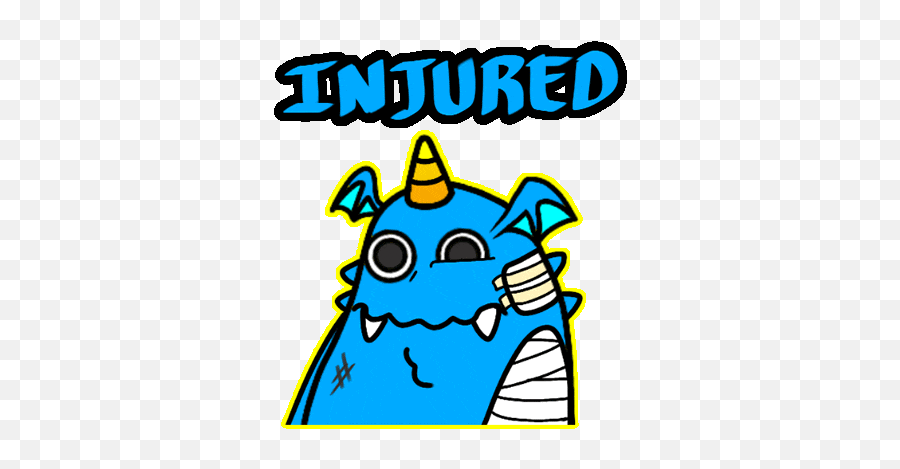 Blue Monster Sticker - Blue Monster Injured Discover Dot Emoji,Liar Emoji