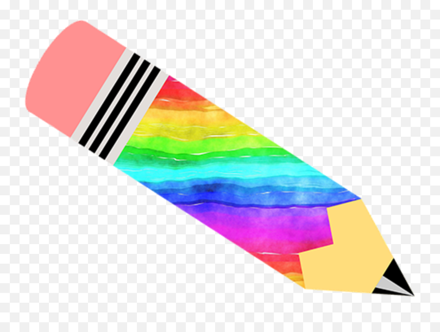 Pencil Graphite Rainbow - Pencil Glitter Vector Emoji,Rainbow Emoji Svg