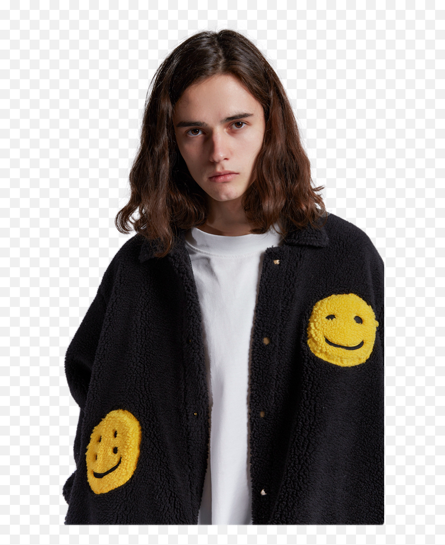 Fleece Smiley Jacket - Happy Emoji,Hong Dong Emoticon Depth