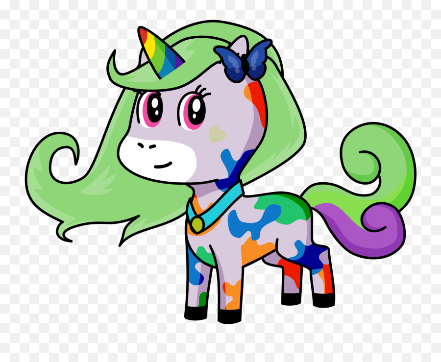 Rainbow Mint A Younicorn Friend Of Sarai On Cornify - Yellow Unicorn Emoji,Deviantart Pony Emoticons