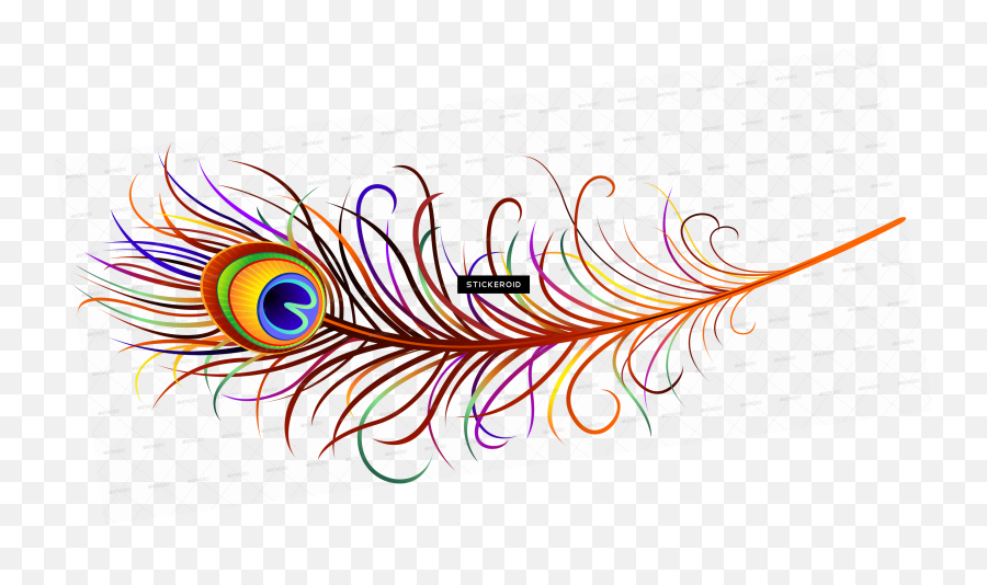 Peacock Feather - Krishna Emoji,Peacock Feather Ascii Emoticon