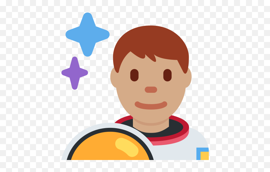 U200d Man Astronaut Emoji With Medium Skin Tone Meaning - Discord Astronaut Emoji,3 Star Emoji