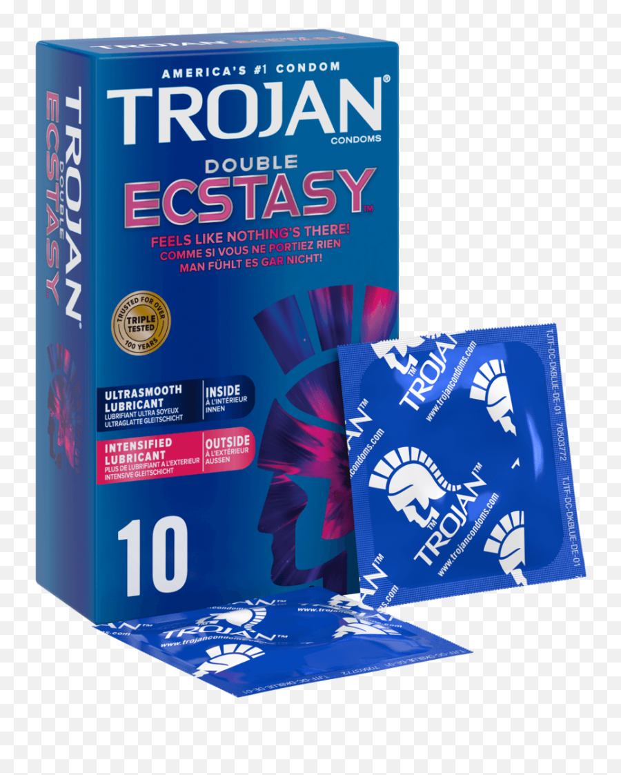 Trojan Double Ecstasy Condoms With Two Lubes Trojan Emoji,Significado De Los Emojis Abochornado