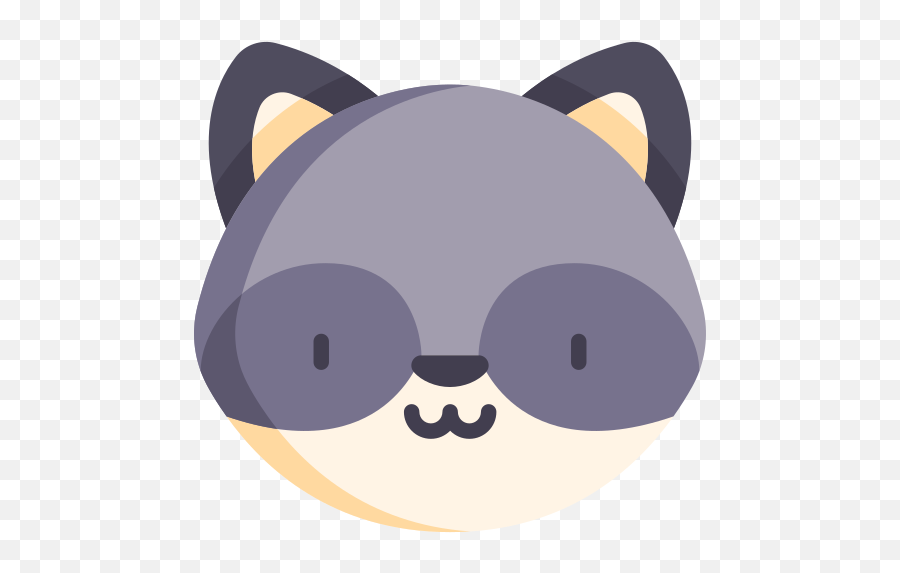 Mapache - Iconos Gratis De Animales Emoji,Emojis De Animalitos