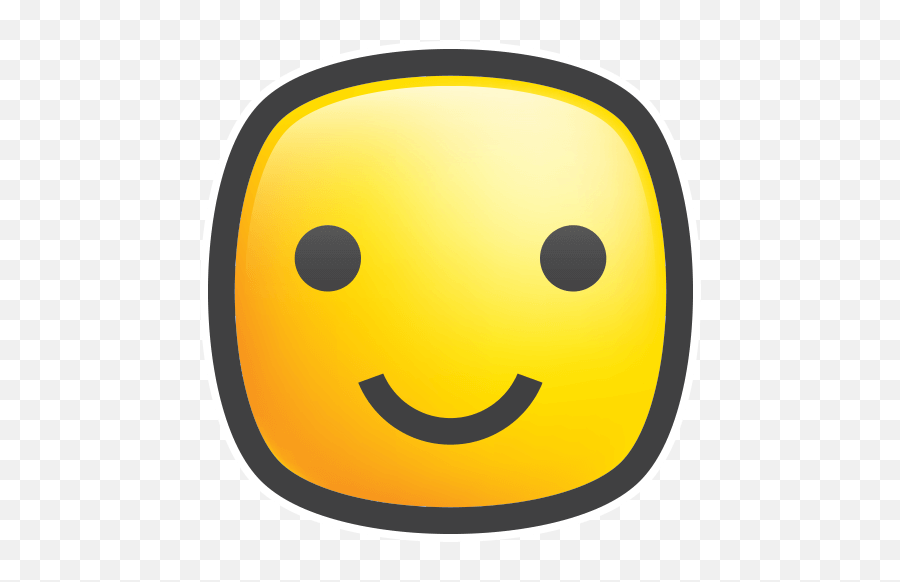 Cute Square By Marcossoft - Sticker Maker For Whatsapp Emoji,Fat Face Text Emoticon