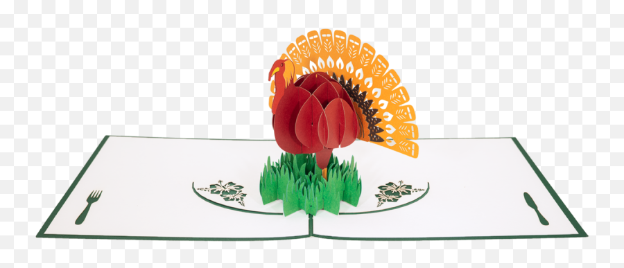 Turkey Thanksgiving Pop Up Card - Art Emoji,Hand Turkey Emoji