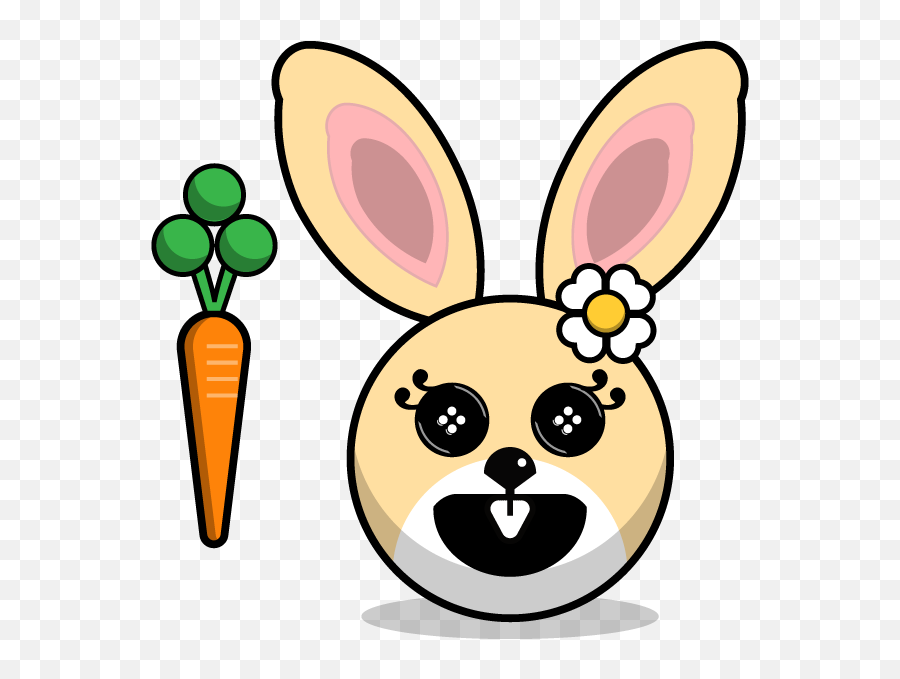 Hunny Bunnys Stickers - Rabbit Emoji Meme By Akura Shande Puntos Riscados De Africanos,Raspberry Emoji Iphone