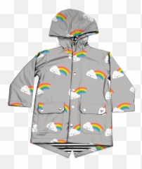 Kawaii Rainbow Raincoat U2013 Whistle U0026 Flute Clothing Emoji,Raincoat Emoji