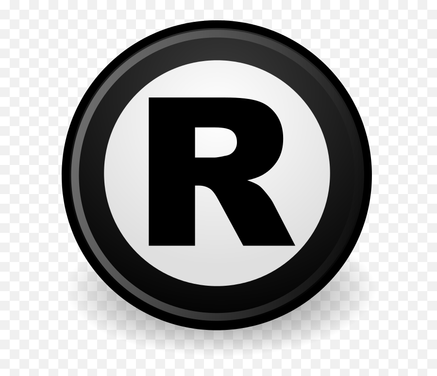 Filecommons - Emblemregisteredtrademark Blacksvg R Original Logo Png Emoji,Copyright Symbol Emoji