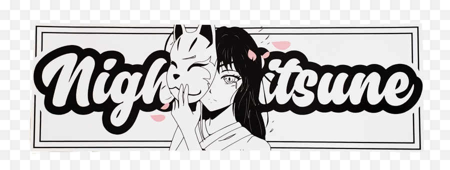 Night Kitsune Slap - Hair Design Emoji,Masked Emotions