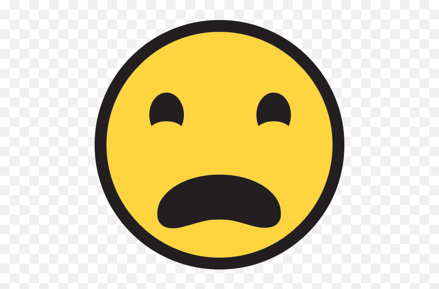 Frowning Face With Open Mouth - Happy Emoji,Mouth Emoji