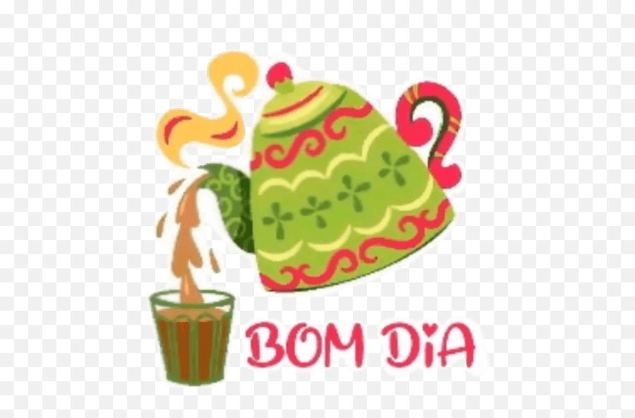 Bom Dia - Decorative Emoji,Teapot Emoji