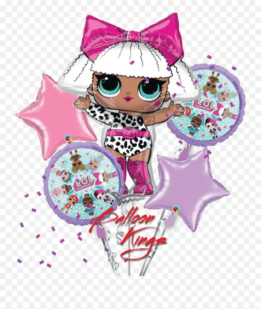 Lol Surprise Bouquet - Lol Balloons Png Emoji,Pink Diva Emoji