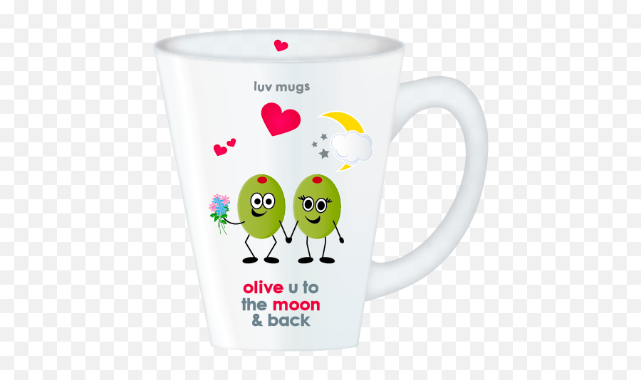 Olive U To The Moon Back - Magic Mug Emoji,Moon And Back Emoticon