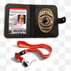 Emotional Support Animal Badge 100 - Camera Strap Emoji,Wallet Emotion
