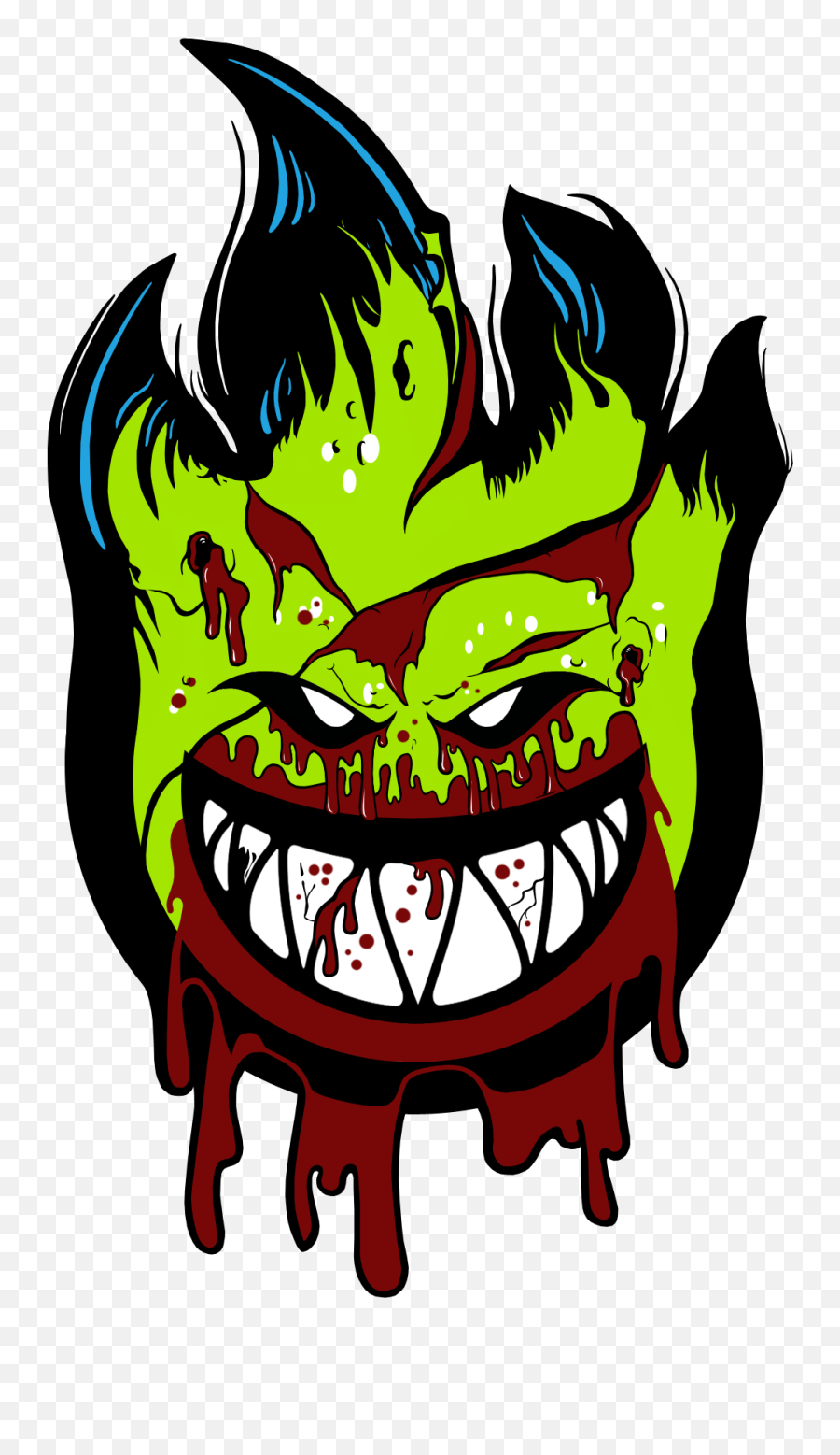 Desenhos De Palhacos Assassino - Skate Spitfire Logo Emoji,Emoticon Assassino