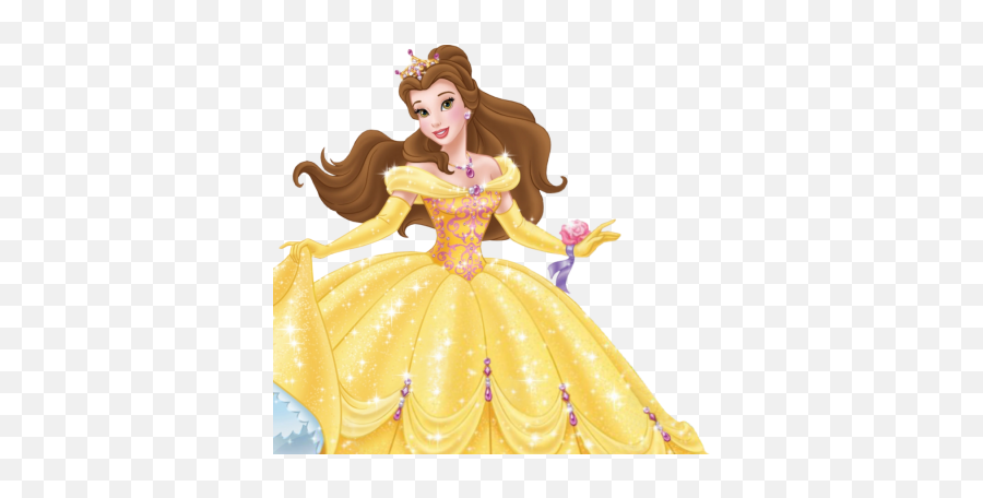 Disney Princesses Clipart Photo - Belle Deluxe Ball Gown Emoji,Disney Princess Es Emojis