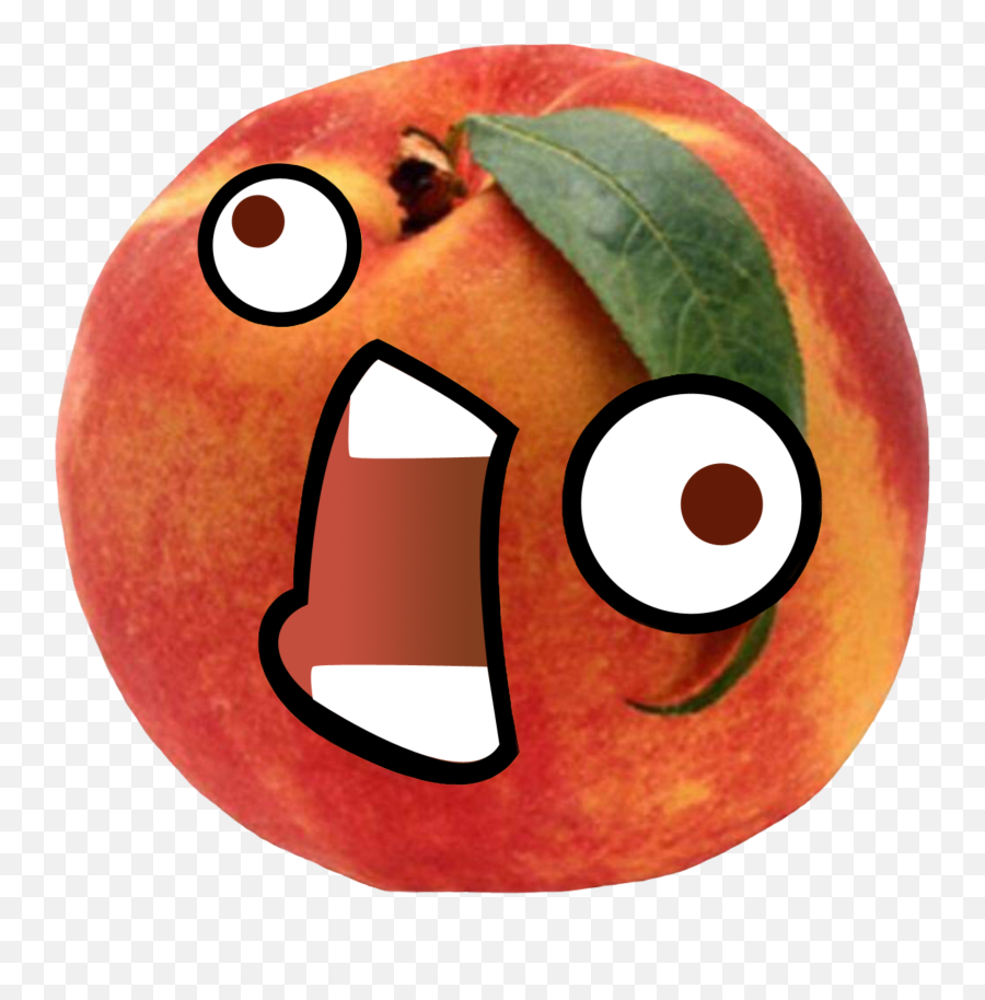 Peach Emoji Derp Scpeach Sticker - Imagenes De Frutas Durazno,Derp Emojis