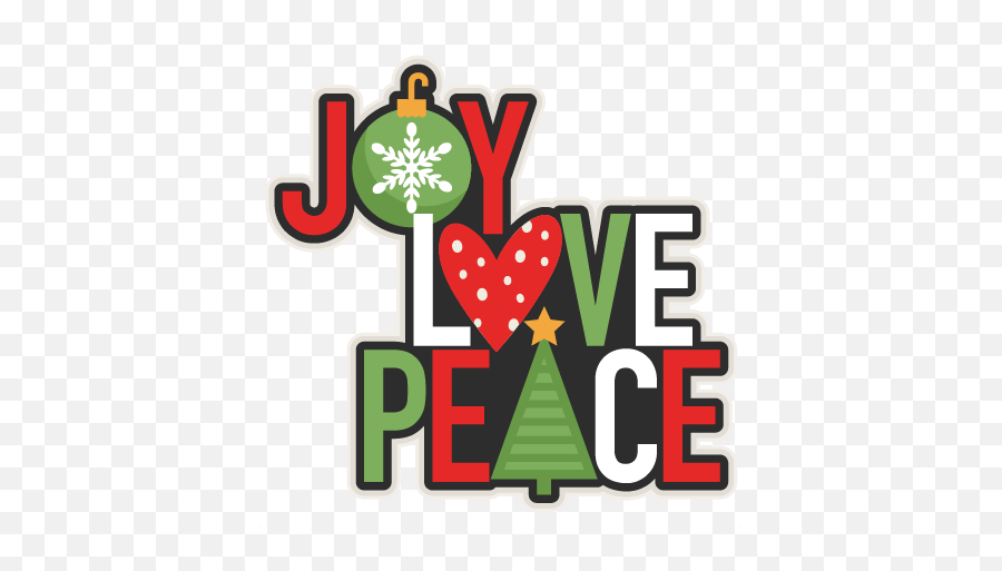 Free Peaceful Christmas Cliparts - Peace Love And Joy Christmas Clipart Emoji,Merry Christmas I Love You Emoticon